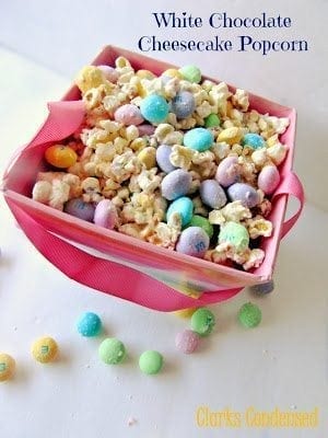 White Chocolate Cheesecake Popcorn