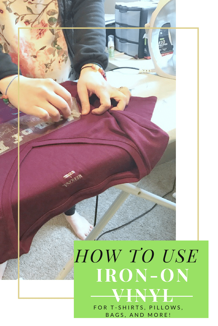 How to Use Iron On Vinyl with Cricut