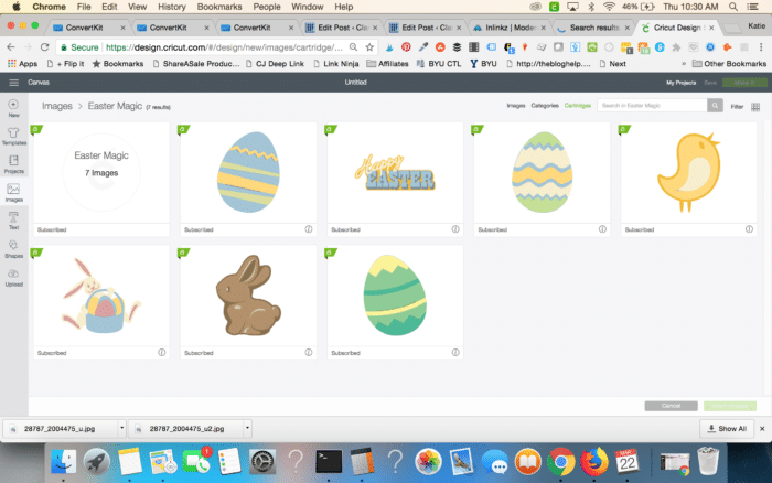 Cricut Easter Magic cartridge