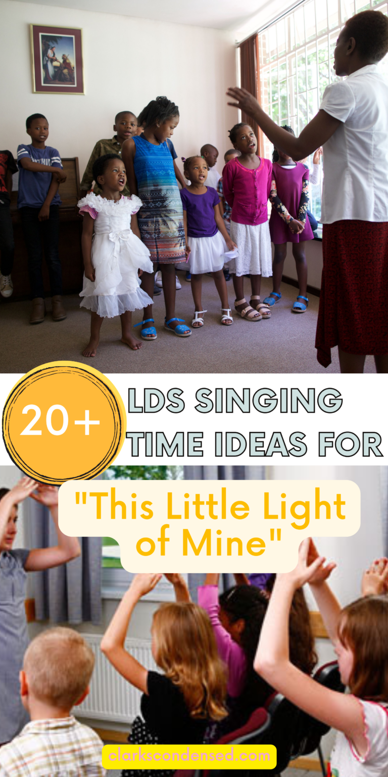 LDS Singing Time Ideas for “This Little Light of Mine”